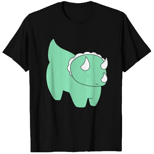 Cute Light Green Triceratops T-shirt