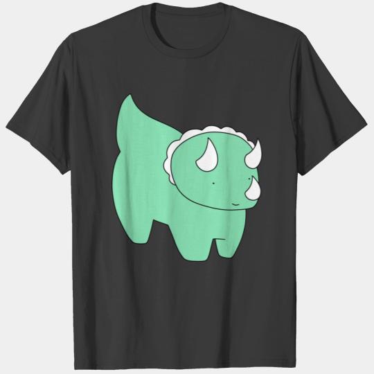 Cute Light Green Triceratops T-shirt