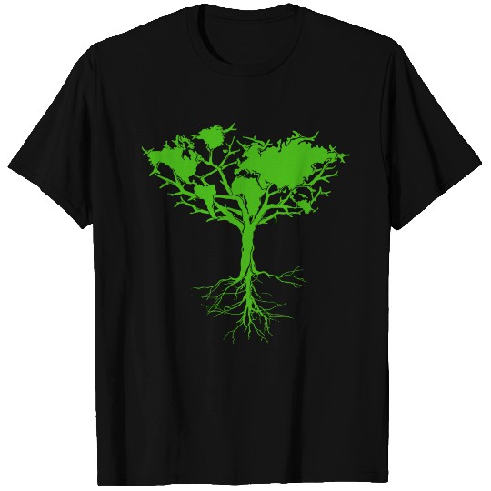 earth tree earth day T-shirt