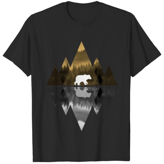 Discover Bear Nature Outdoor Mountains Forest T-shirt