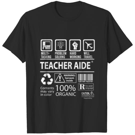Discover Teacher Aide T Shirt - Multitasking Job Gift Item T-shirt