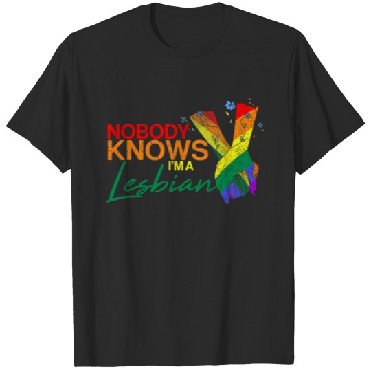 Discover Lesbian Pride LGBT Gay Women Nobody Knows T-shirt
