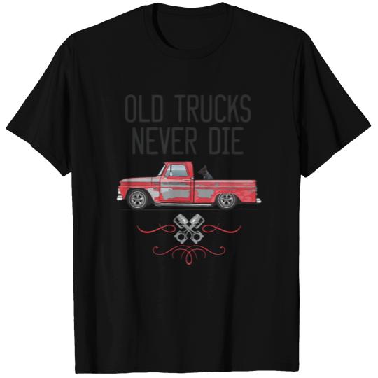 old trucks never die Cardinal Red T-shirt