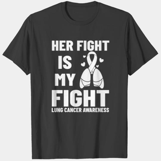 Lung Cancer Ribbon White Awareness Survivor T-shirt