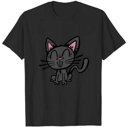 Discover Black cat T-shirt