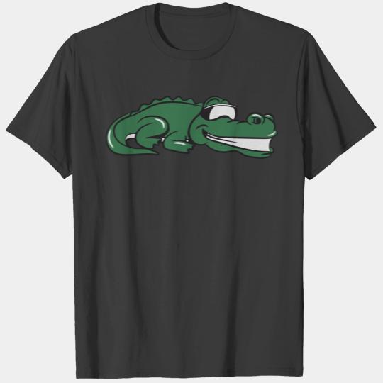 crocodile reptile sunglasses T-shirt
