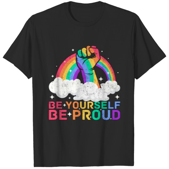 Discover Gay Pride LGBT Bisexual Boys Men Be Yourself Proud T-shirt