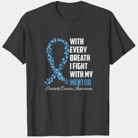 Mentor Stomach Cancer Awareness Periwinkle Blue I T-shirt