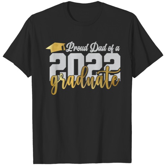 Discover Proud DAD of a 2022 Graduate Red T-shirt