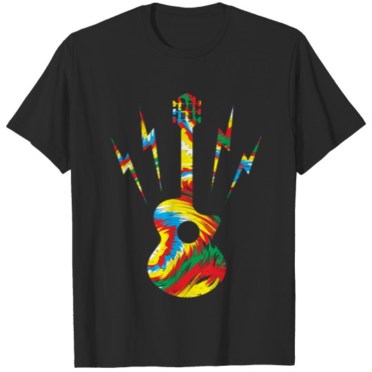 Discover Dye Electric Guitar - Guitar T-shirt