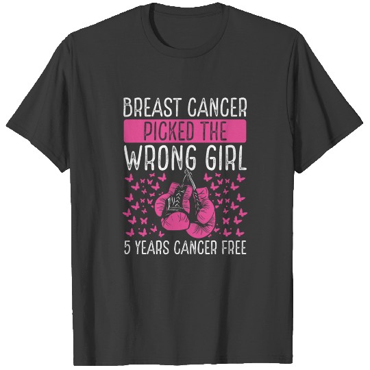 5 Years Breast Cancer Survivor Breast Cancer T-shirt