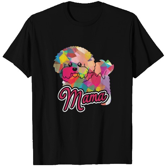 Bichon Frise Mama Geometric T-shirt
