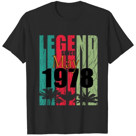 Discover 1978 vintage born in May gift T-shirt
