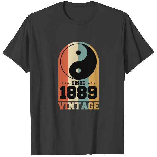1889 distressed design by YingYang T-shirt