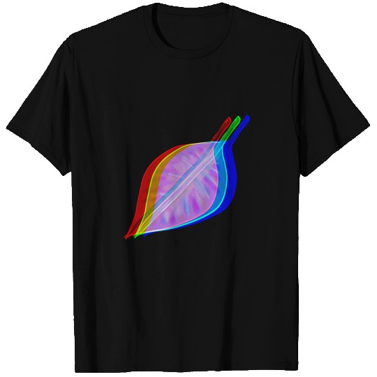 icon leaf effect pattern T-shirt