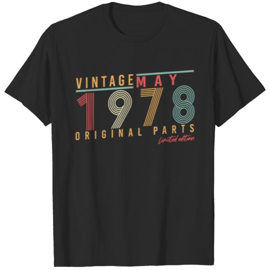 Discover Gift Idea 1978 May T-shirt
