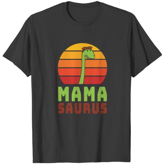 Mamasaurus Brontosaurus Dinosaur Mothers Day T-shirt