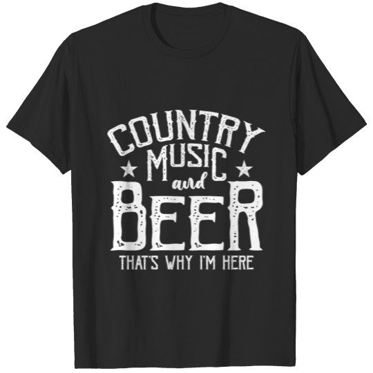 Discover Country Music Beer Drinker Guitarist Banjo T-shirt
