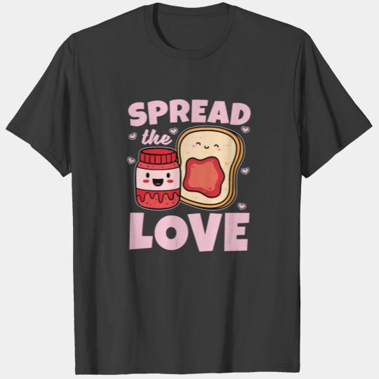 Spread The Love Cute Jelly Bread Toast T-shirt