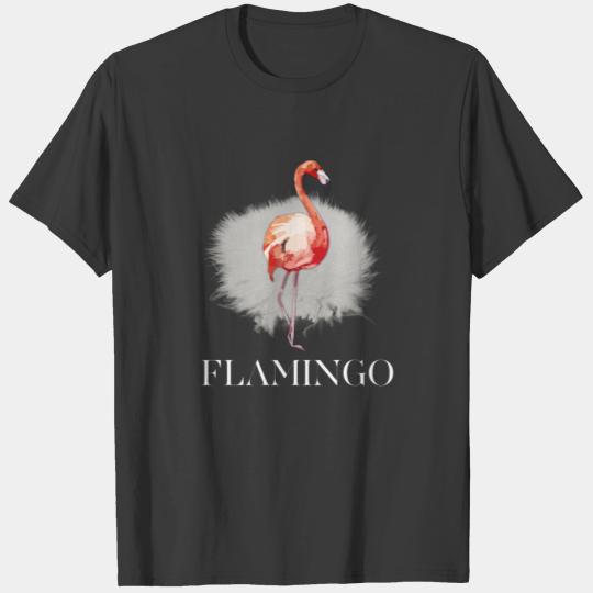 flamingo apricot pink bird florida sun coole fashi T-shirt