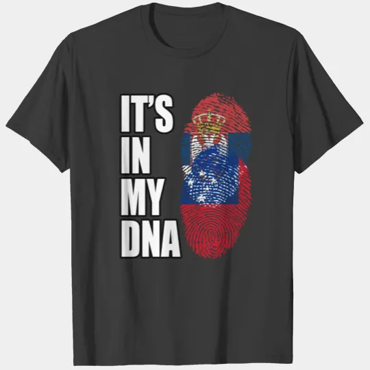 Discover Serbian And Samoan Vintage Heritage DNA Flag T-shirt