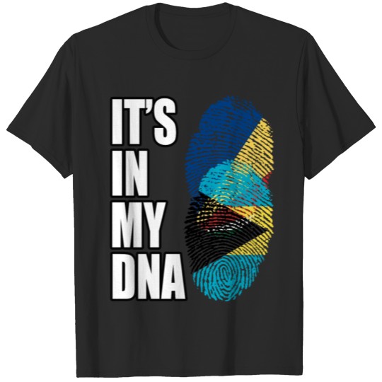 Discover Seychellois And Bahamian Vintage Heritage DNA Flag T-shirt