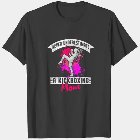 Kickboxing Mom Proud Kick Boxing Workout design T-shirt