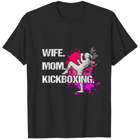 Discover Kickboxing Wife Mo Kick Boxing Workout design T-shirt