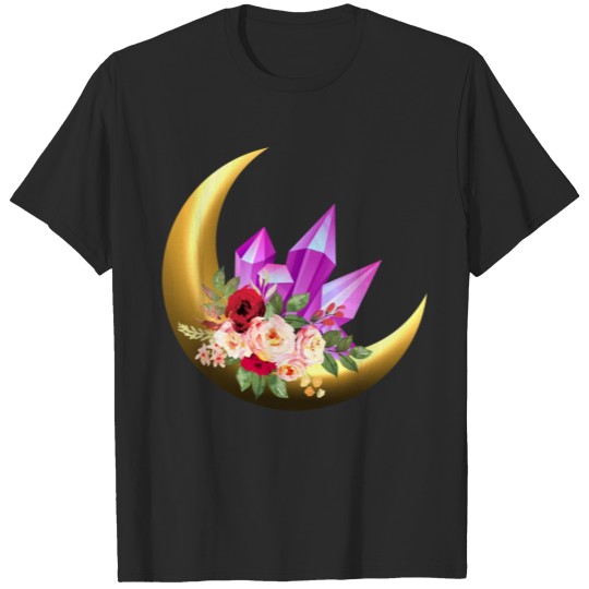 Discover Crystal Moon Flowers T-shirt