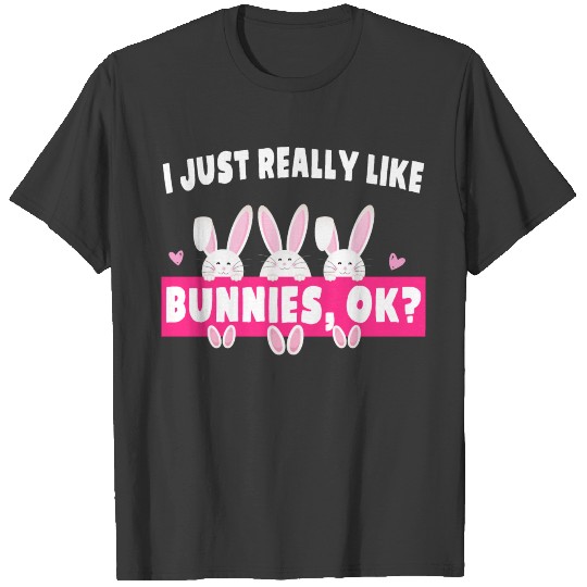 Bunny Lover Easter Mom Girls Cute Bunnies T-shirt