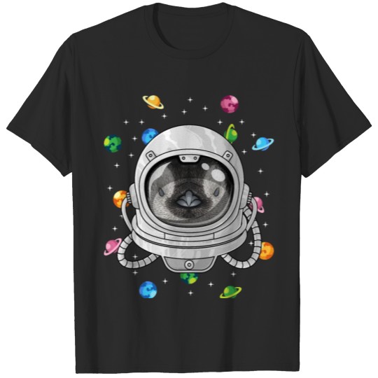 Discover Penguin Astronaut Animal Deep In Space Cosmic Univ T-shirt