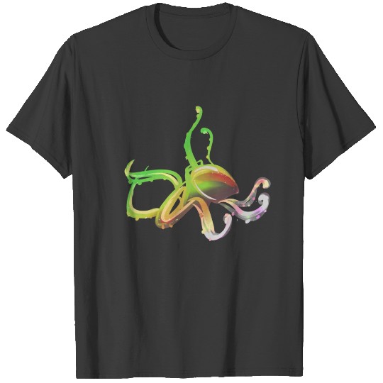 octopus sea animal icon art underwater T-shirt