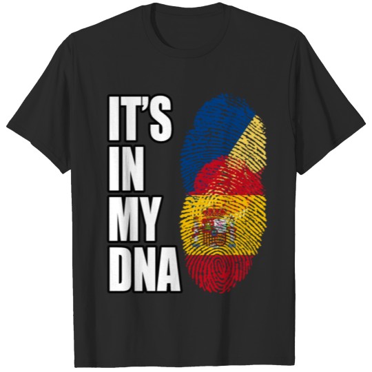 Discover Seychellois And Spaniard Vintage Heritage DNA Flag T-shirt