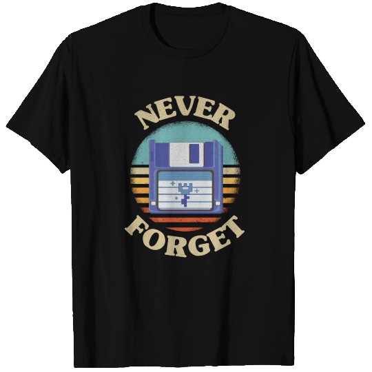 Retro Floppy Never Forget Nostalgia Vintage T-shirt