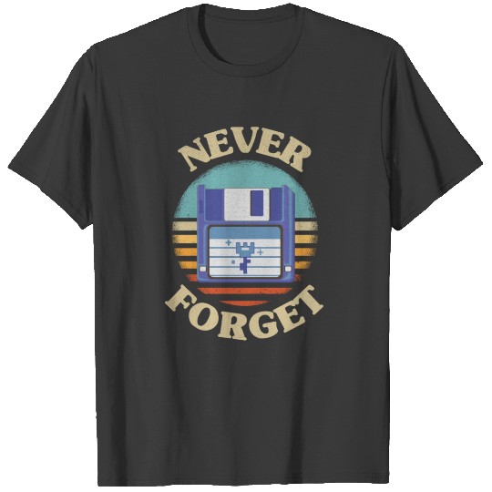 Retro Floppy Never Forget Nostalgia Vintage T-shirt