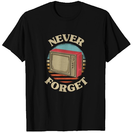 Retro Tv Never Forget Nostalgia Vintage T-shirt