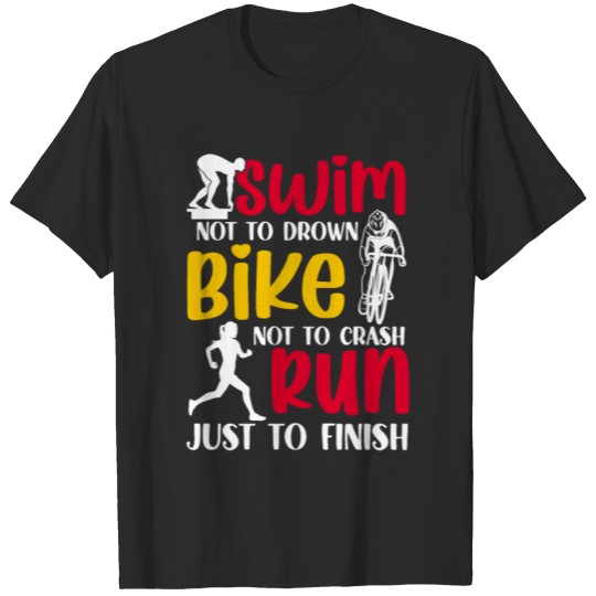 Discover swim bike race T-shirt