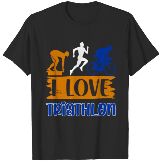 Discover i love thriathlon T-shirt