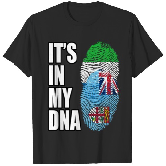 Discover Sierra Leonean And Fijian Vintage Heritage DNA Fla T-shirt
