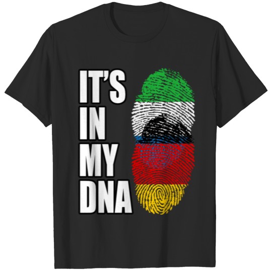 Discover Sierra Leonean And German Vintage Heritage DNA Fla T-shirt