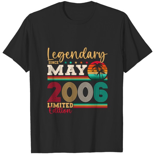 Discover Vintage Legendary since May 2006 Bday Gift Men T-shirt
