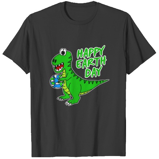 Earth Day Dinosaur T Rex T-shirt