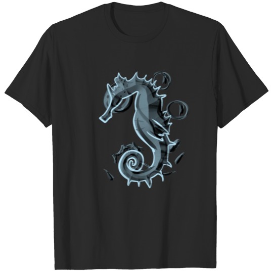 seahorse sea creature biology animal icon T-shirt