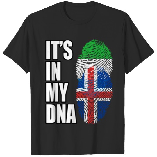 Discover Sierra Leonean And Icelandic Vintage Heritage DNA T-shirt