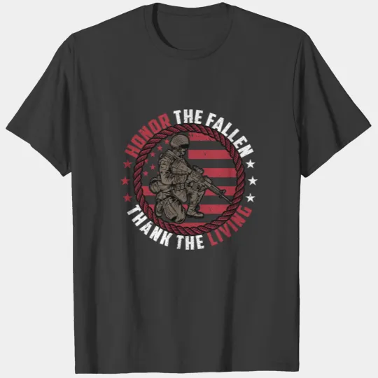 Honor the Fallen Thank the Living Memorial Day T-shirt