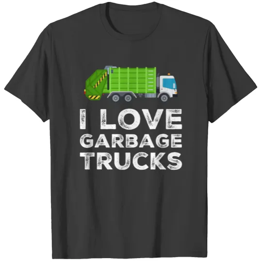 I Love Garbage Truck For Kids Toddler T Shirt T-shirt