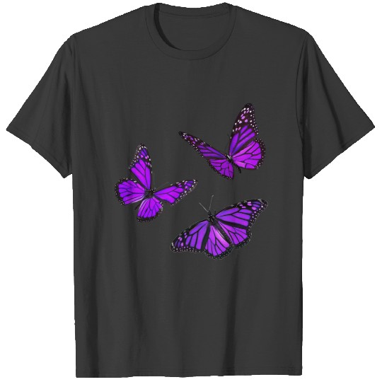 monarch butterfly sticker pack purple T-shirt
