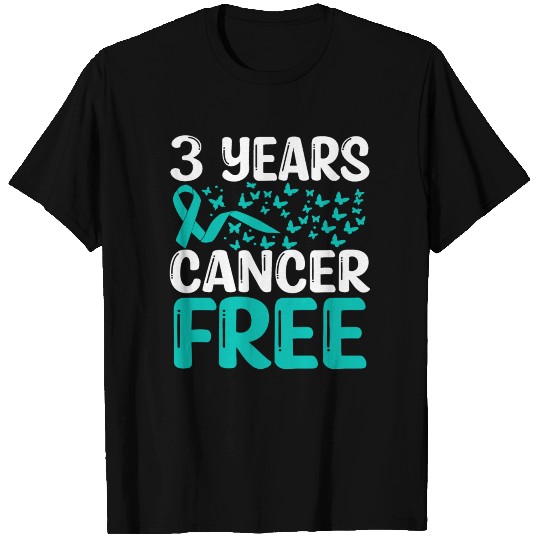 3 Years Ovarian Cancer Free Cancer Survivor T-shirt