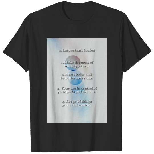 Discover 4 Important rules T-shirt