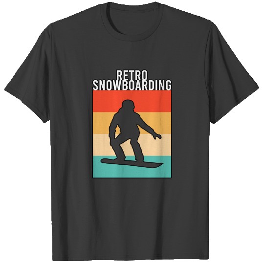 retro snowboarding T-shirt